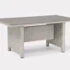 Kettler Palma Dark Oak Slat Top Table White Wash