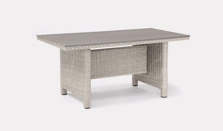 Kettler Palma Dark Oak Slat Top Table White Wash 1 Kettler Palma Dark Oak Slat Top Table White Wash