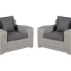 Kettler Palma Luxe Armchairs White Wash