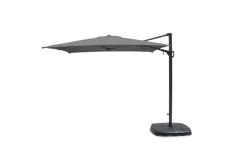 Kettler 2.5m Square Free Arm Grey Frame/Slate Canopy With Base